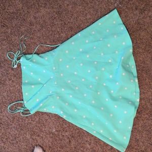 Zara mint polka dot dress